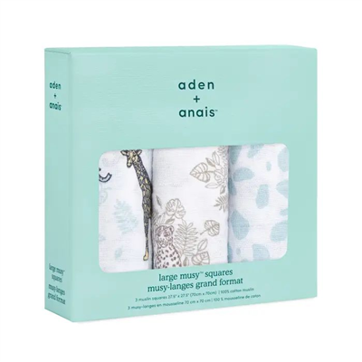 Aden & Anais - Jungle 3li Müslin Set