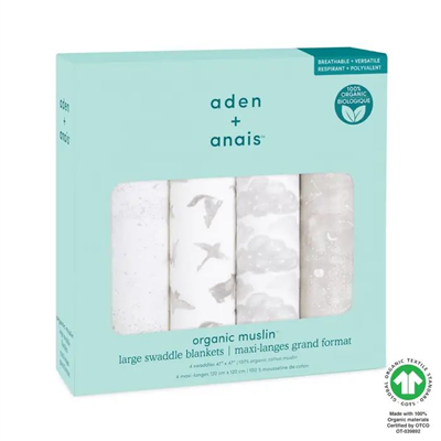 Aden & Anais - Map The Stars 4lü Organik Kundak Set