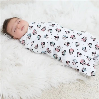 Aden & Anais - Minnie Rainbows Pamuklu Kundak Örtüsü 4lü Set
