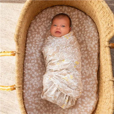 Aden & Anais - Natural Woodland 3lü İpek Yumuşak Kundak Set