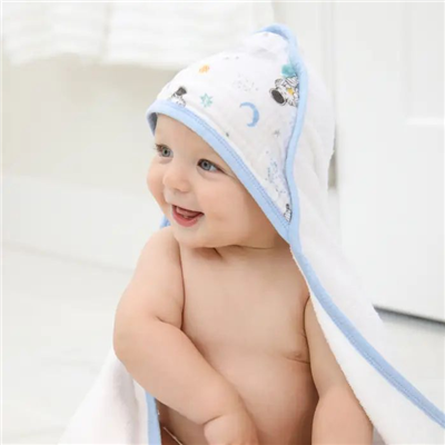Aden & Anais - Space Explorers Şapkalı Banyo Havlusu 2li Set