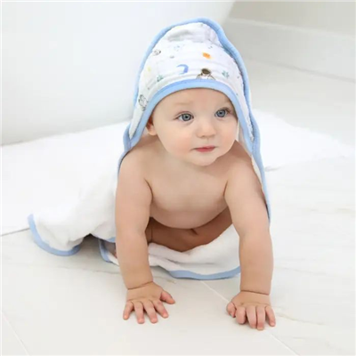 Aden & Anais - Space Explorers Şapkalı Banyo Havlusu 2li Set