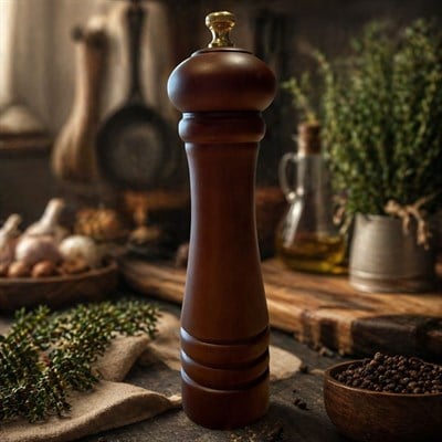 Ahşap Değirmen Çelik Mekanizmalı 20 cm