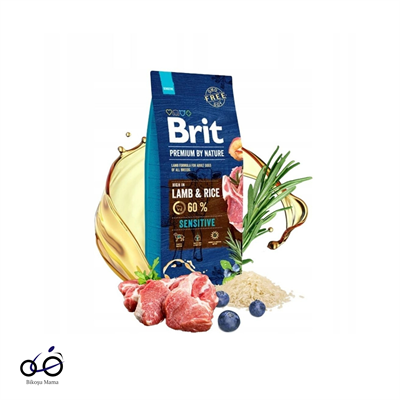 Brit Premium By Nature Sensitive Kuzulu ve Pirinçli Yetişkin Köpek Maması