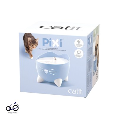 Catit Pixi Çelik Hazneli Su Pınarı 2.5L - Bikoşu Mama Catit Pixi Fountain Otomatik Kedi ve Küçük Irk Köpekler Su Pınarı 2L