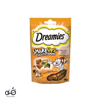 Dreamies ShakeUps Rockin Roost Tavuklu ve Ördekli Kedi Ödül Bisküvisi 55gr