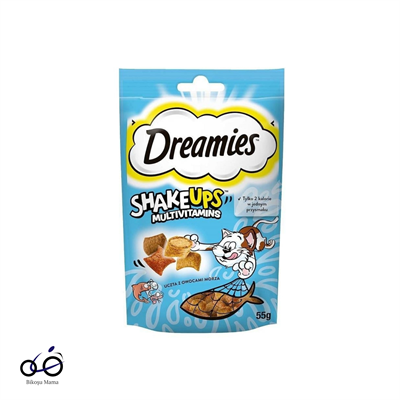 Dreamies ShakeUps Seafood Balıklı ve Karidesli Kedi Ödül Bisküvisi 55gr