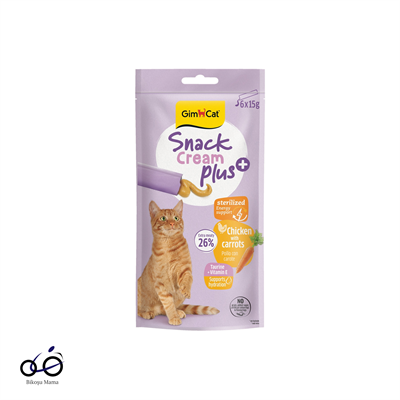 Gimcat Snack Cream Tavuklu & Havuçlu Kısırlaştırılmış Kedi Ödülü 6x15gr