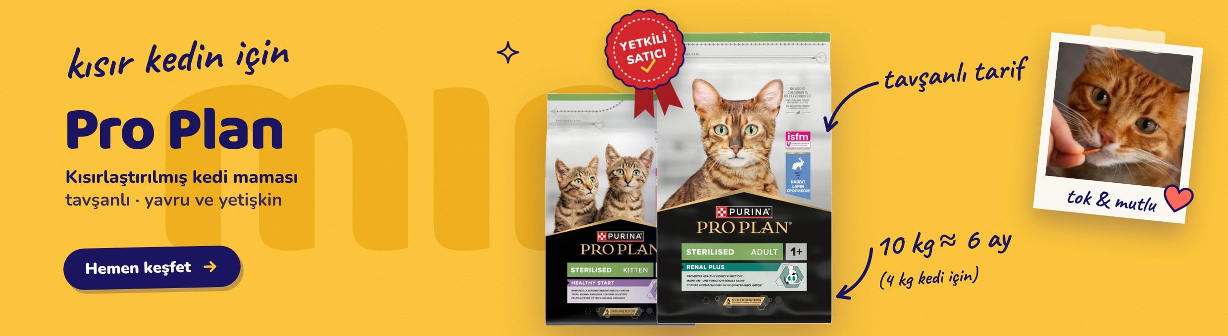 Pro Plan kısırlaştırılmış kedi maması, yetkili satıcı Bikoşu Mama