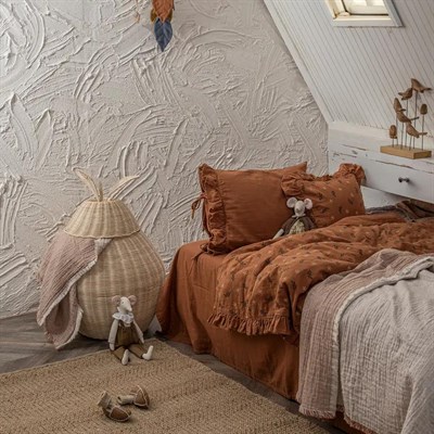 Ecocotton Mirela Bebek Nevresim Takımı Organik Pamuk Müslin Terra