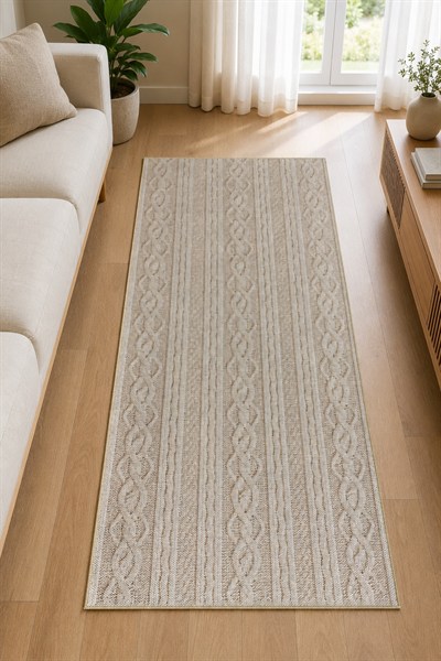 Kaymaz Taban Makinede Yıkanabilir Dijital Baskılı Şönil Dokuma Kilim