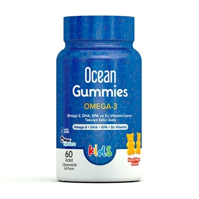 Orzax Ocean Gummies Omega-3 Kids 60 Adet Çiğnenebilir Jel Form