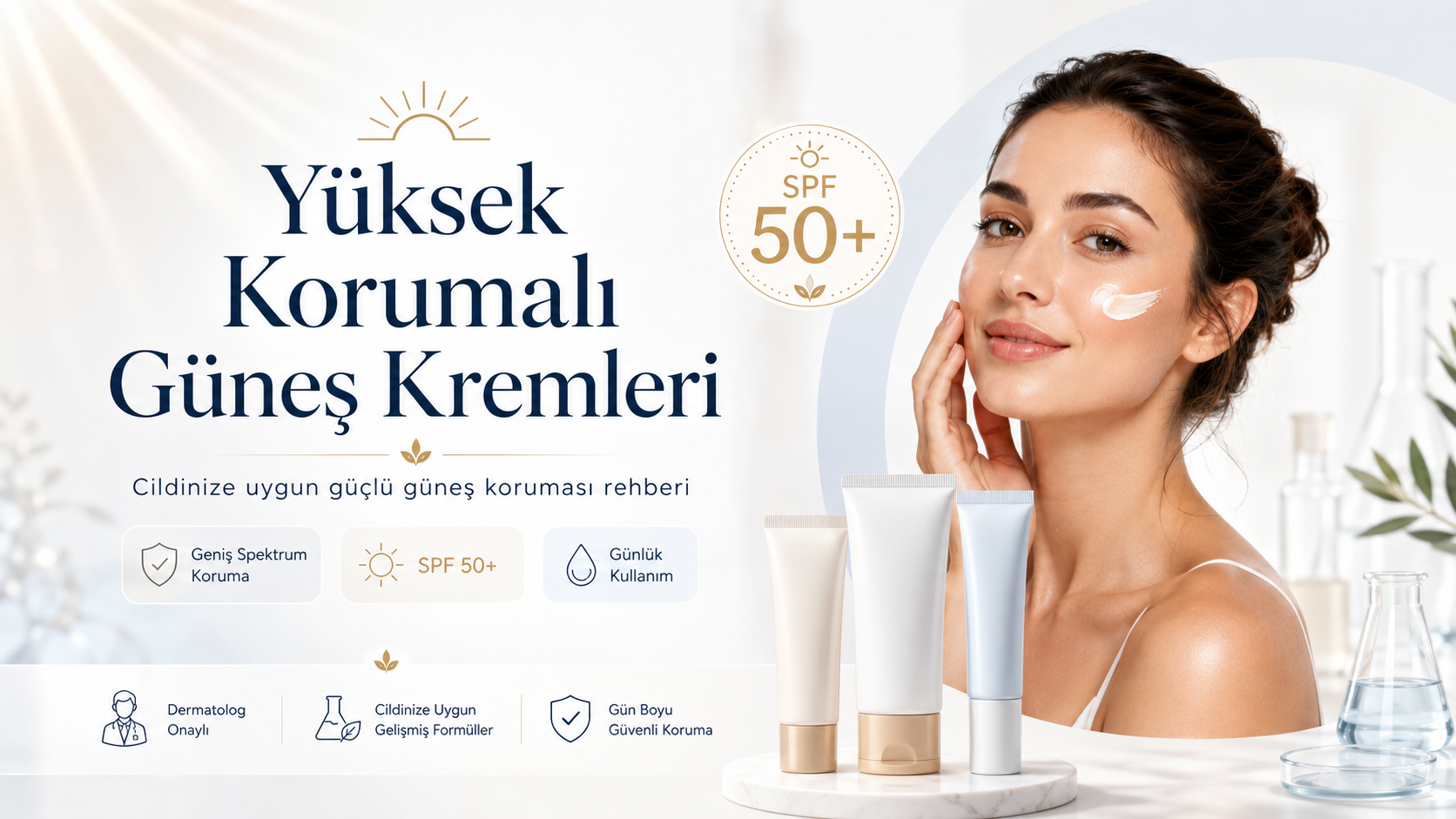 Yüksek Korumalı Güneş Kremleri Nedir? SPF 50+ Güneş Koruması ve Doğru Ürün Seçimi Rehberi