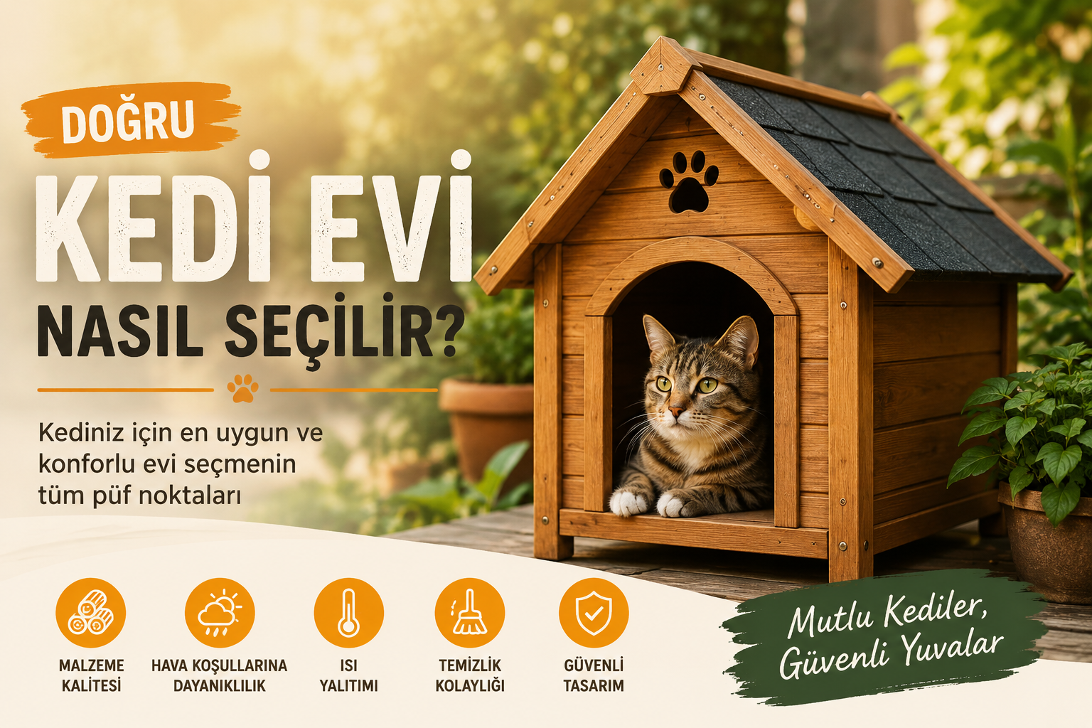 Doğru Kedi Evi Nasıl Seçilir? Kedi Evi Alırken Dikkat Edilmesi Gerekenler