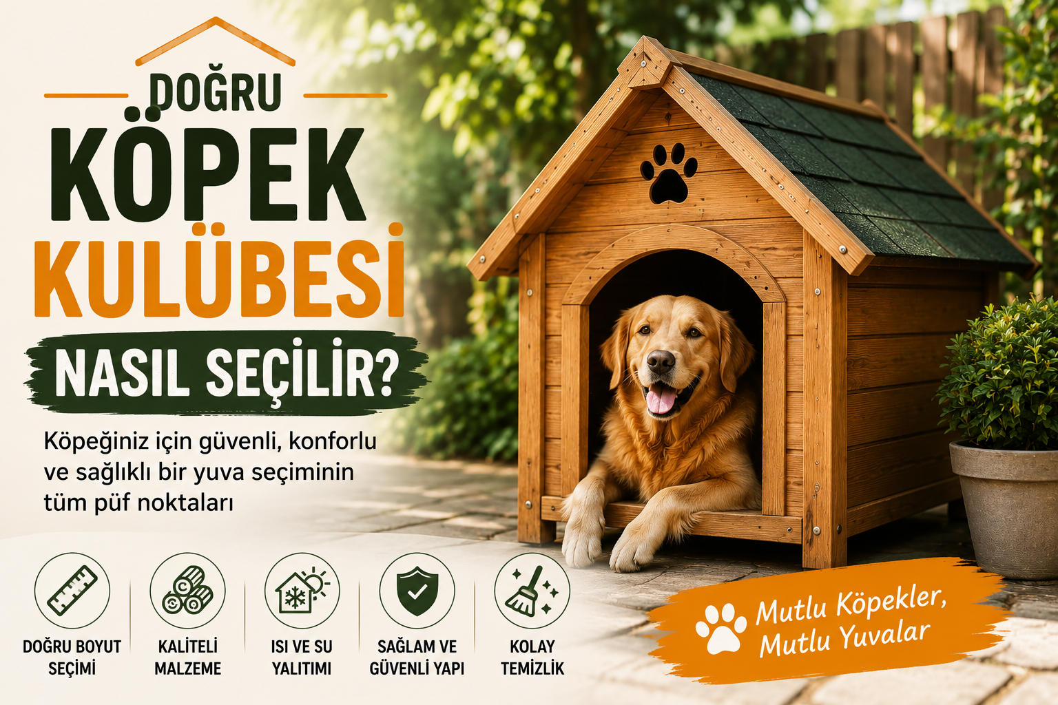 Doğru Köpek Kulübesi Nasıl Seçilir? Köpeğiniz İçin En Uygun Kulübeyi Seçme Rehberi