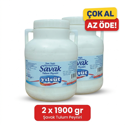 1900 gram YILSÜT Şavak Tulum Peyniri (2 adet)