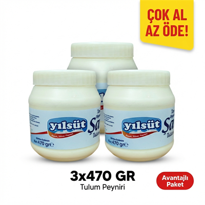 470 gram YILSÜT Şavak Tulum Peyniri (3 adet)