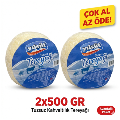 500 gram YILSÜT Kahvaltılık Tereyağı (2 adet)