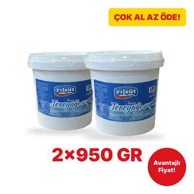950 gram YILSÜT Tuzsuz Tereyağı (2 Adet)