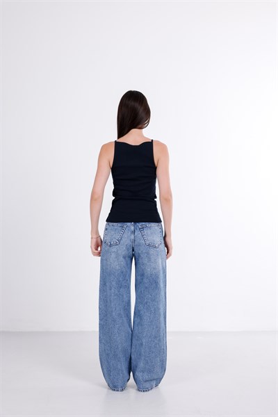 Askılı Halter Yaka Top