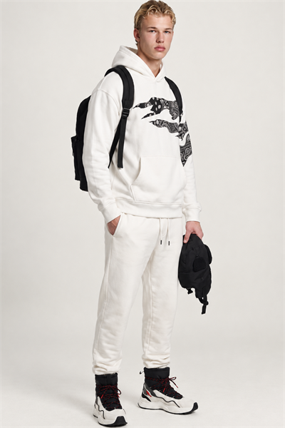 Bandana Desenli Kapüşonlu Sweatshirt
