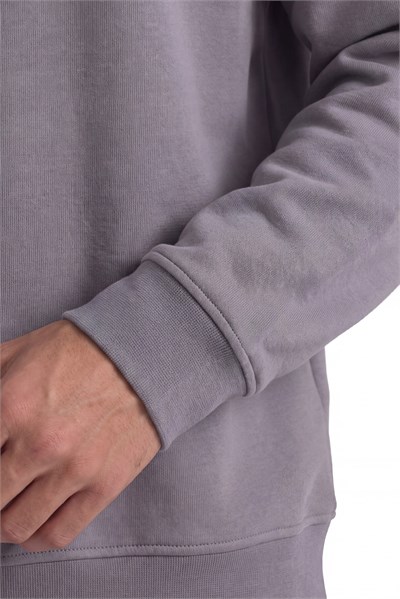 Basic Oversize Bisiklet Yaka Sweatshirt