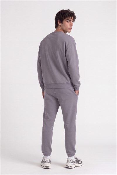 Basic Oversize Bisiklet Yaka Sweatshirt