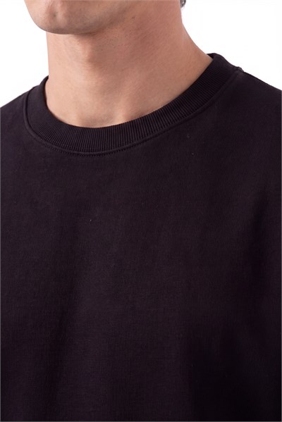 Basic Oversize Bisiklet Yaka Sweatshirt