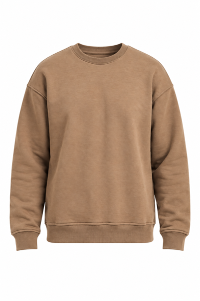 Basic Oversize Bisiklet Yaka Sweatshirt