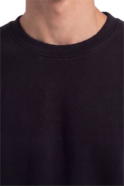 Basic Oversize Bisiklet Yaka Sweatshirt