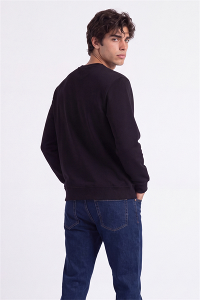 Basic Oversize Bisiklet Yaka Sweatshirt