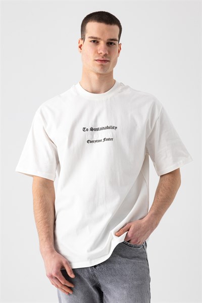 Kuş Baskılı T-Shirt