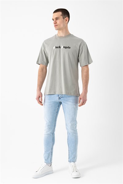 Black Angel Baskılı T-Shirt