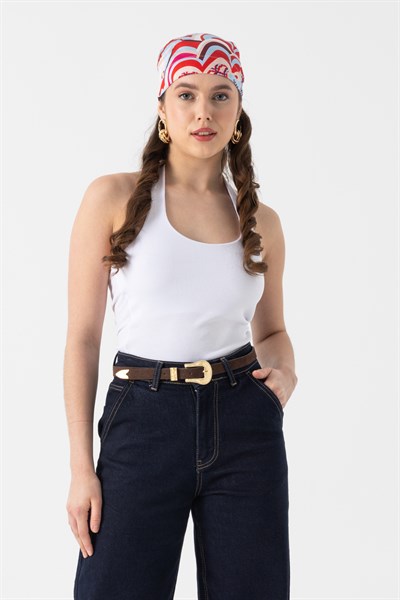 Halter Yaka Fitilli Body