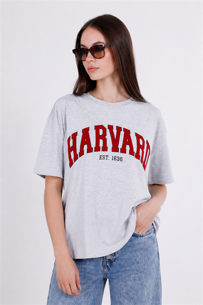 Harvard Baskılı T-Shirt