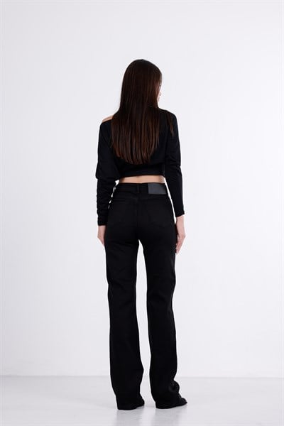 Taşlı Straight Jean