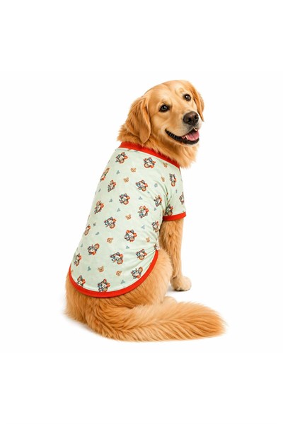 Büyük Irk Green Sweat Bear Yazlık Köpek T-Shirt Köpek Kıyafeti (11-45KG)