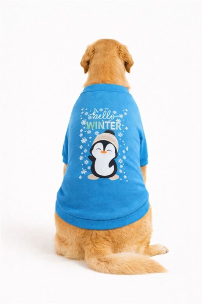 Büyük Irk Hello Winter Köpek Kıyafeti Köpek Sweati (11-45KG)