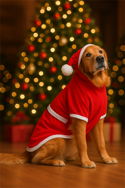 Büyük Irk Noel Baba Köpek Swaeti-köpek Kiyafeti-köpek Kostüm