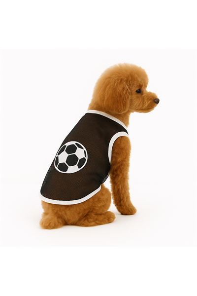 Dogi&Dog Küçük Irk Black White Ball File Kedi Köpek Atleti (0,5-10KG)