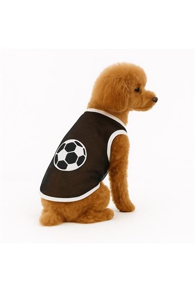 Dogi&Dog Küçük Irk Black White Ball File Kedi Köpek Atleti (0,5-10KG)