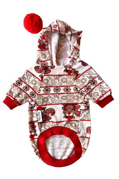 Dogi&Dog Küçük Irk Polar Noel Sincap Kedi-Köpek Sweati(0,5-10 KG)