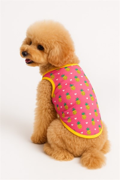 Küçük Irk Ananas Kedi Köpek Atleti (1-10kg)