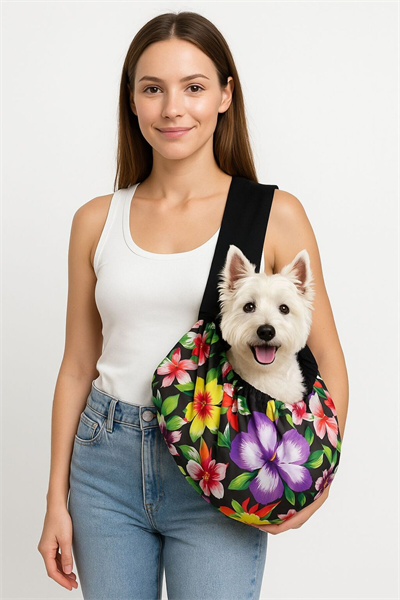 Küçük Irk Flowers Köpek Taşıma Çantası (1-5 KG)