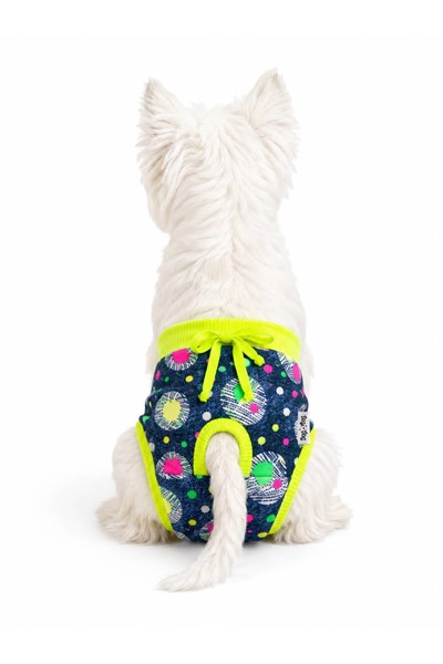 Küçük Irk Green Points Regli Çamaşırı Köpek Kıyafeti (1-10KG)