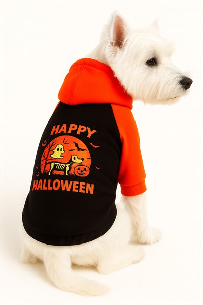 Küçük Irk Halloween İskelet Köpek Kıyafeti Kedi Kıyafeti Köpek Sweati (1-10KG)