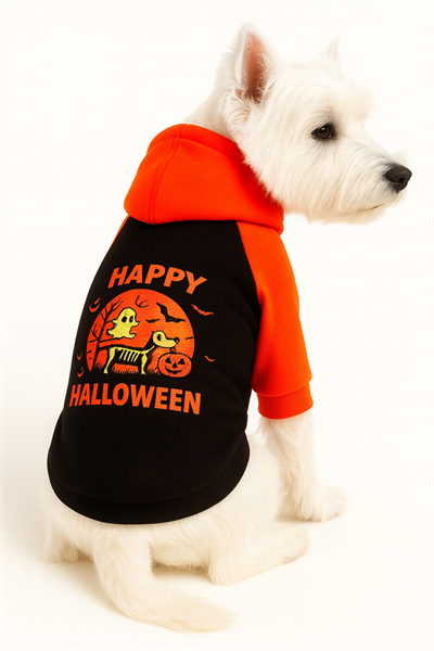 Küçük Irk Halloween İskelet Köpek Kıyafeti Kedi Kıyafeti Köpek Sweati (1-10KG)