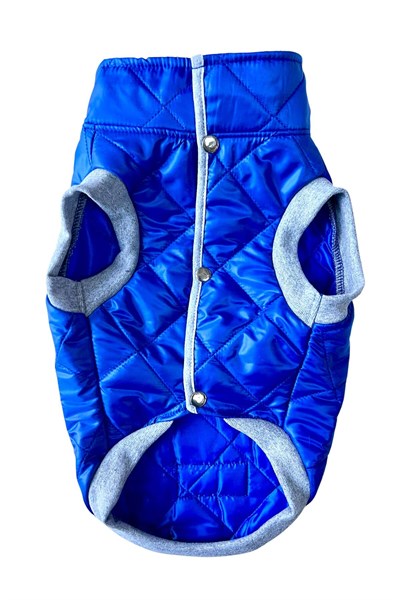 Küçük Irk Mavi Anorak Puf Kedi Köpek Kıyafeti Yelek (01-11 KG)