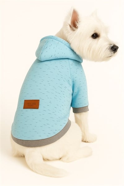 Küçük Irk Mavi Kırçıllı Sweat-kedi Köpek Kiyafeti (0,5-10 Kg)