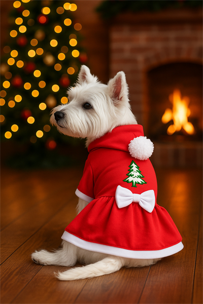 Küçük Irk Noel Anne Kıyafeti